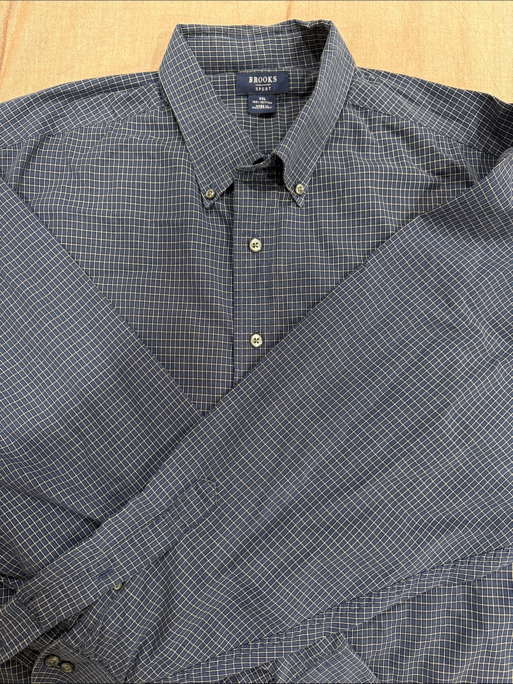 Brooks Brothers Blue Check Long-Sleeve Button-Down Shirt